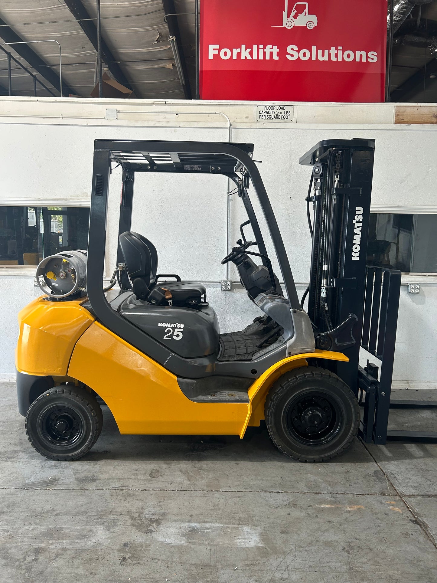 2021 Komatsu Pnuematic Rough Terrain Forklift 5,000lbs Capacity