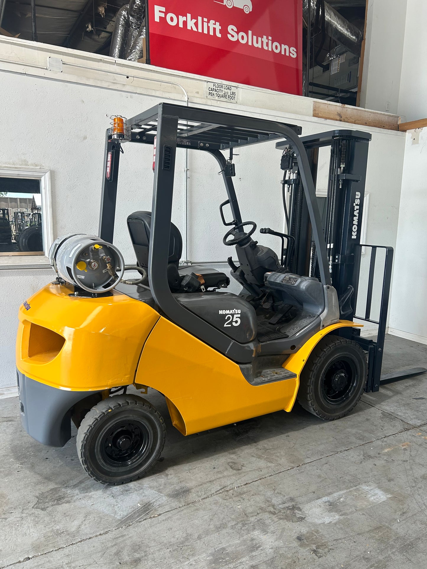 2021 Komatsu Pnuematic Rough Terrain Forklift 5,000lbs Capacity