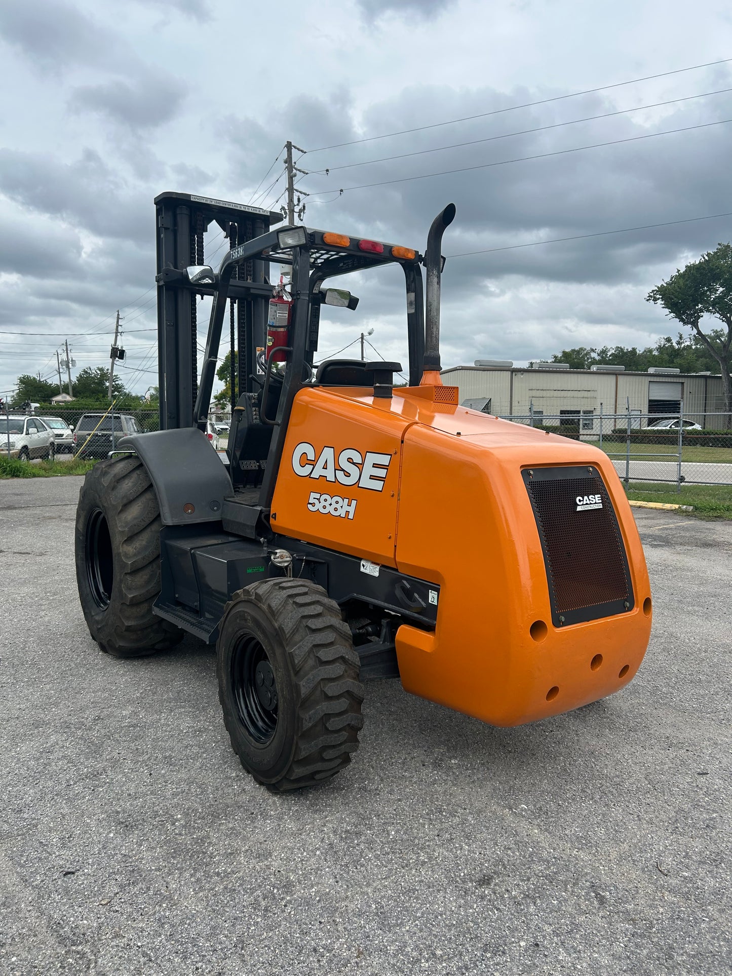 Case 588H Low Hours! All Terrain Forklift 8,000lbs 3 Stage Mast Side Shift
