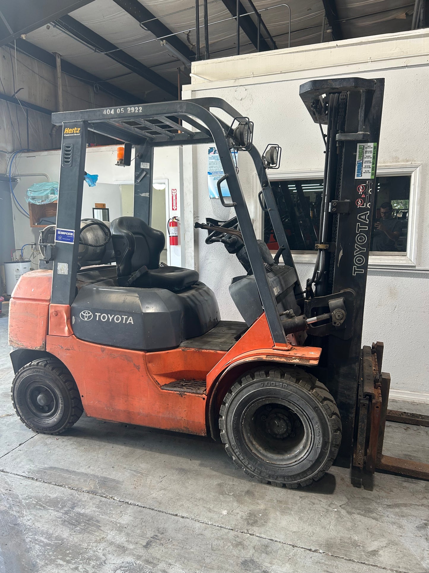 Pneumatic Rough Terrain - Toyota Forklift 5,000lbs Capacity