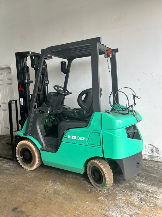 Rough Terrain- 2015 Mitsubishi 3,000lbs Capacity Forklift (Video)